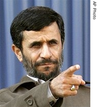 Iranian President Mahmoud Ahmadinejad during a public a href=