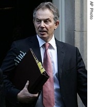 British Prime Minister Tony Blair