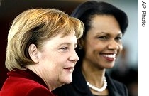 Condoleezza Rice (r) with Germany's a href=