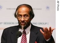 Rajendra Pachauri, chairman of the UN Intergovernmental Panel on Climate Change 