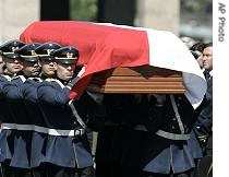 Honor Guard soldiers carry a href=