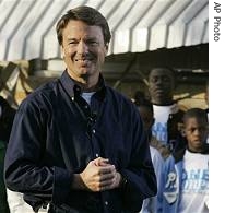 John Edwards announces his candidacy for president in an area a href=