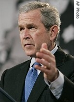 President Bush speaks at the US a href=