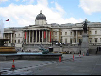 Trafalgar Square in London