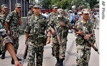 Nepal army soldiers (file) 