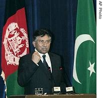 Pakistan's President Gen. Pervez Musharraf delivers a speech at a a href=