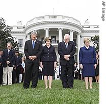 President Bush, first lady Laura Bush, a href=